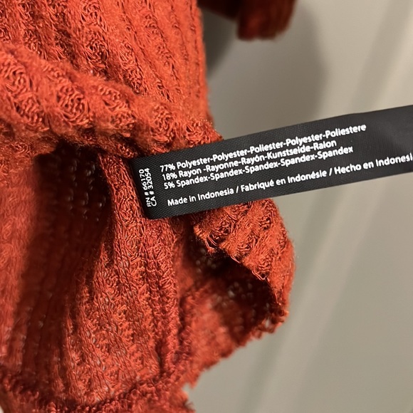 NWT Urban Outfitters Out From Under Terracota Waffle Weave Romper/Sleep Oversize - Picture 4 of 6